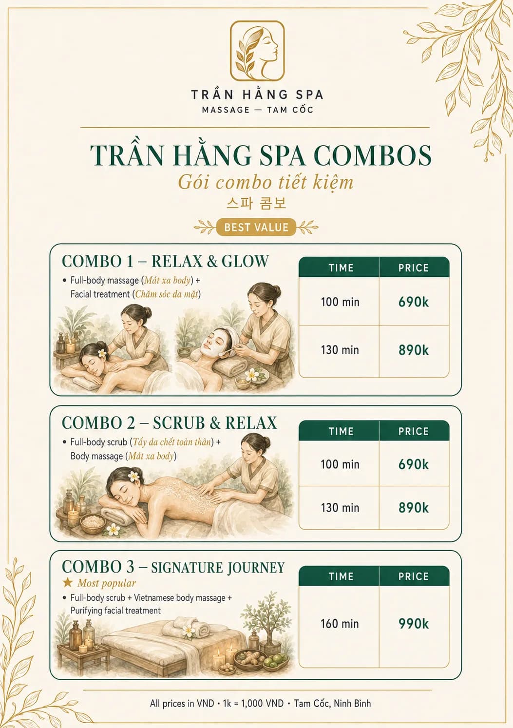 Tran Hang Spa menu — page 9